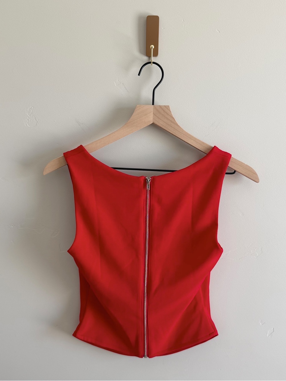 Showpo Donna Cowl Neck Corset Top in Red - Picture 7 of 9